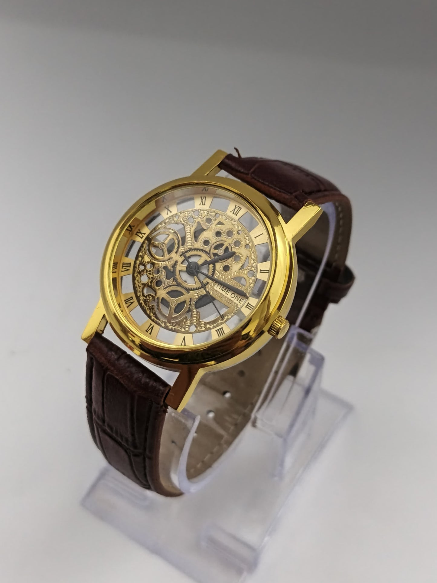 Time One Brown Strap Watch