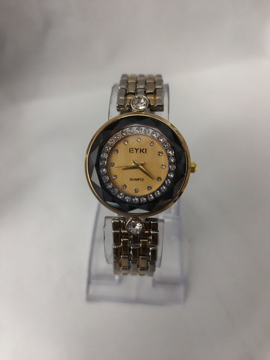 ⌚EYKI Two Tone Silver Copper Female Watch