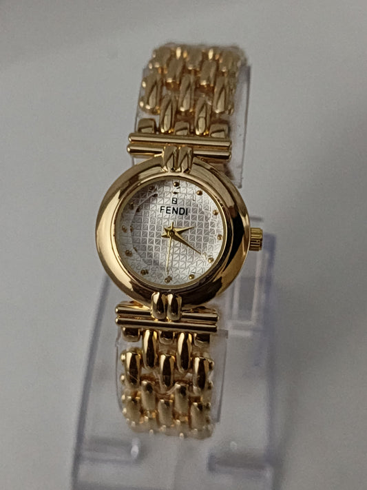 ⌚ Fendi Golden Color Female Watch