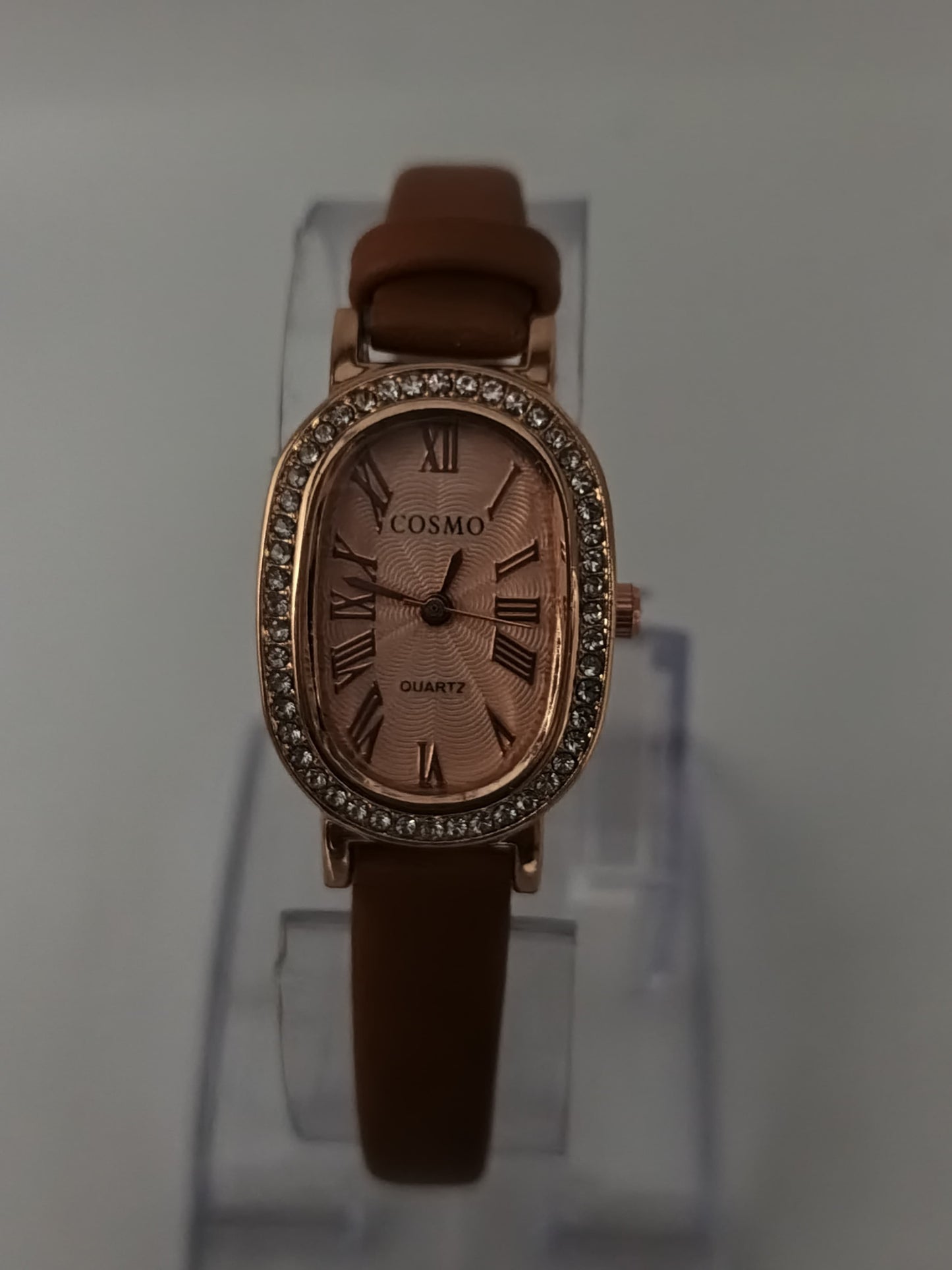 ⌚Cosmo Brown Strap Female Watch