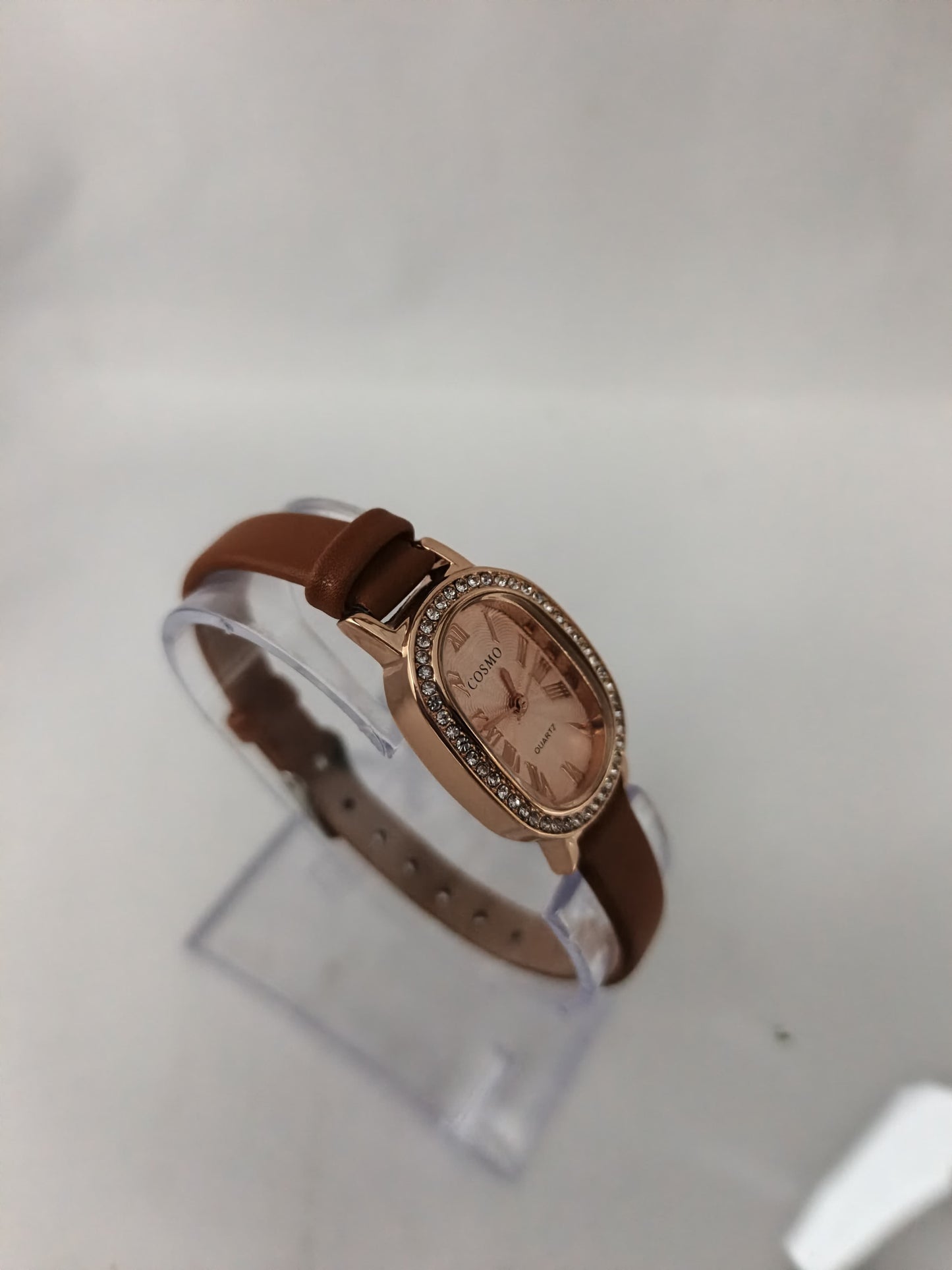 ⌚Cosmo Brown Strap Female Watch